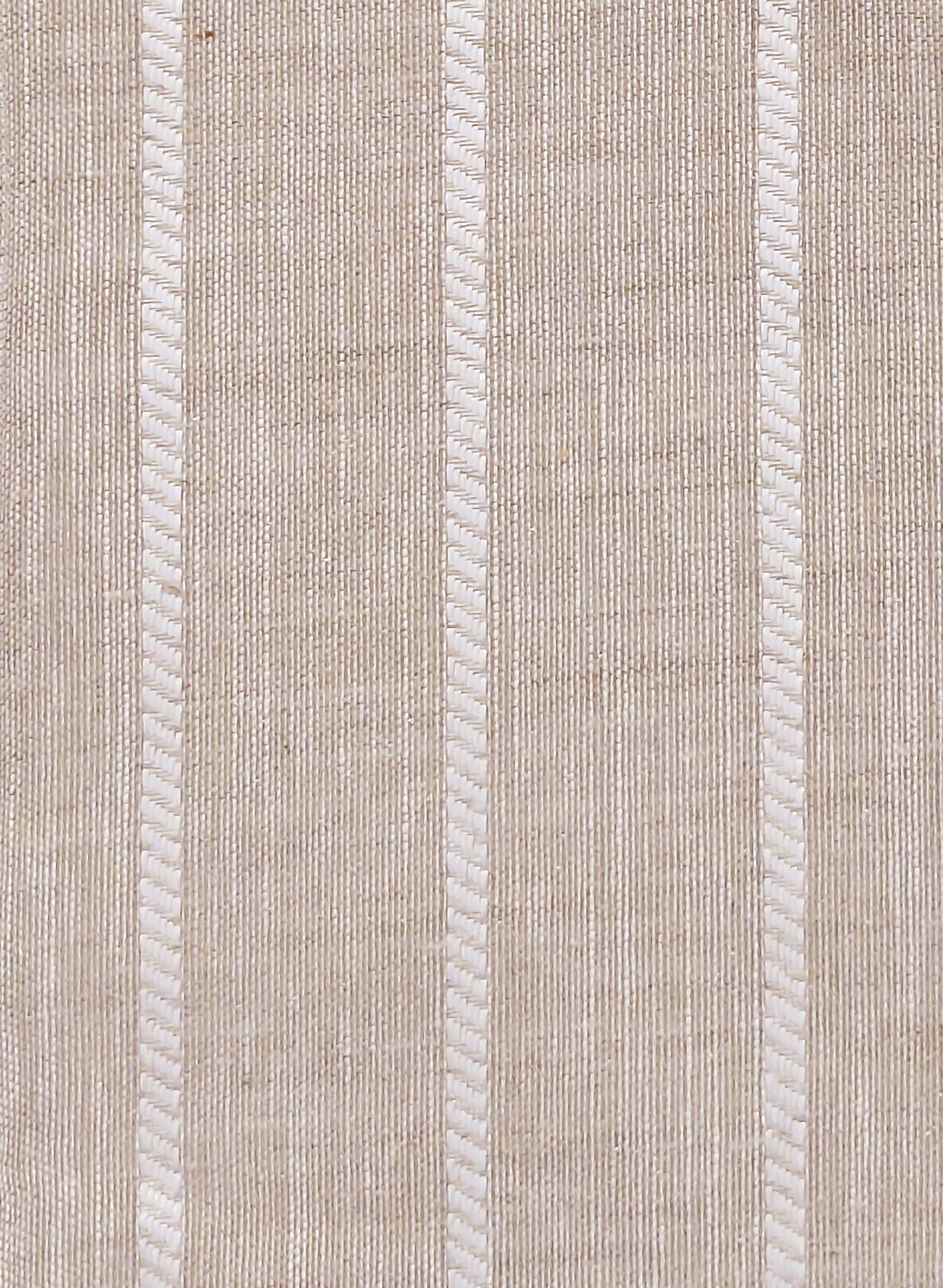 Evok Striped Sheer Curtains | Subtle Stripes & Soft Light Filter | Dark Beige | Set of 2 | Fully Customizable