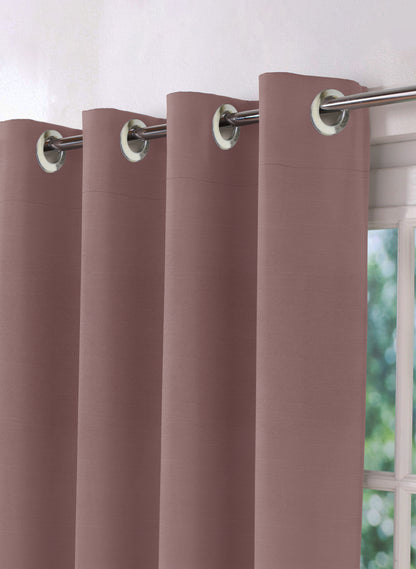 Casper Plain Room Darkening Curtains | Rouge Pink | Set of 2