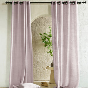 Amore Plain Sheer Curtains | Airy Elegance & Soft Light Filter | Ash Brown | Set of 2 | Fully Customizable
