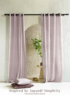 Amore Plain Sheer Curtains | Airy Elegance & Soft Light Filter | Ash Brown | Set of 2 | Fully Customizable