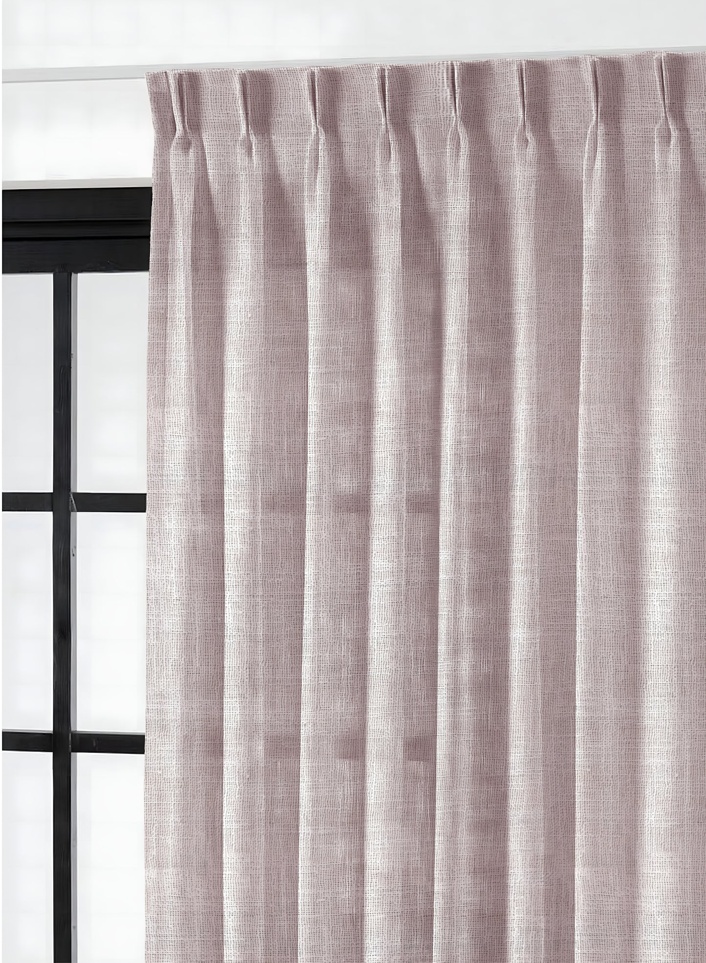 Amore Plain Sheer Curtains | Ash Brown | Set of 2