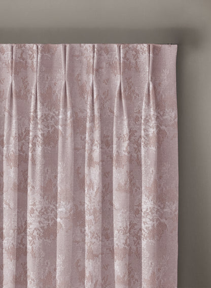 Bern Jacquard Room Darkening Curtains | Deep Blush | Set of 2 (Pattern 3)