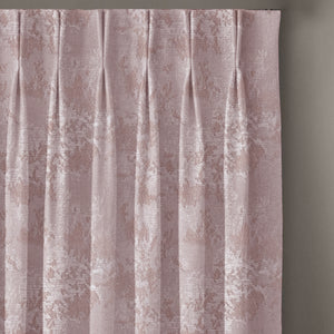Bern Jacquard Blackout Curtains | Artistic Abstract Pattern & Total Light Block | Deep Blush | Set of 2 | Fully Customizable