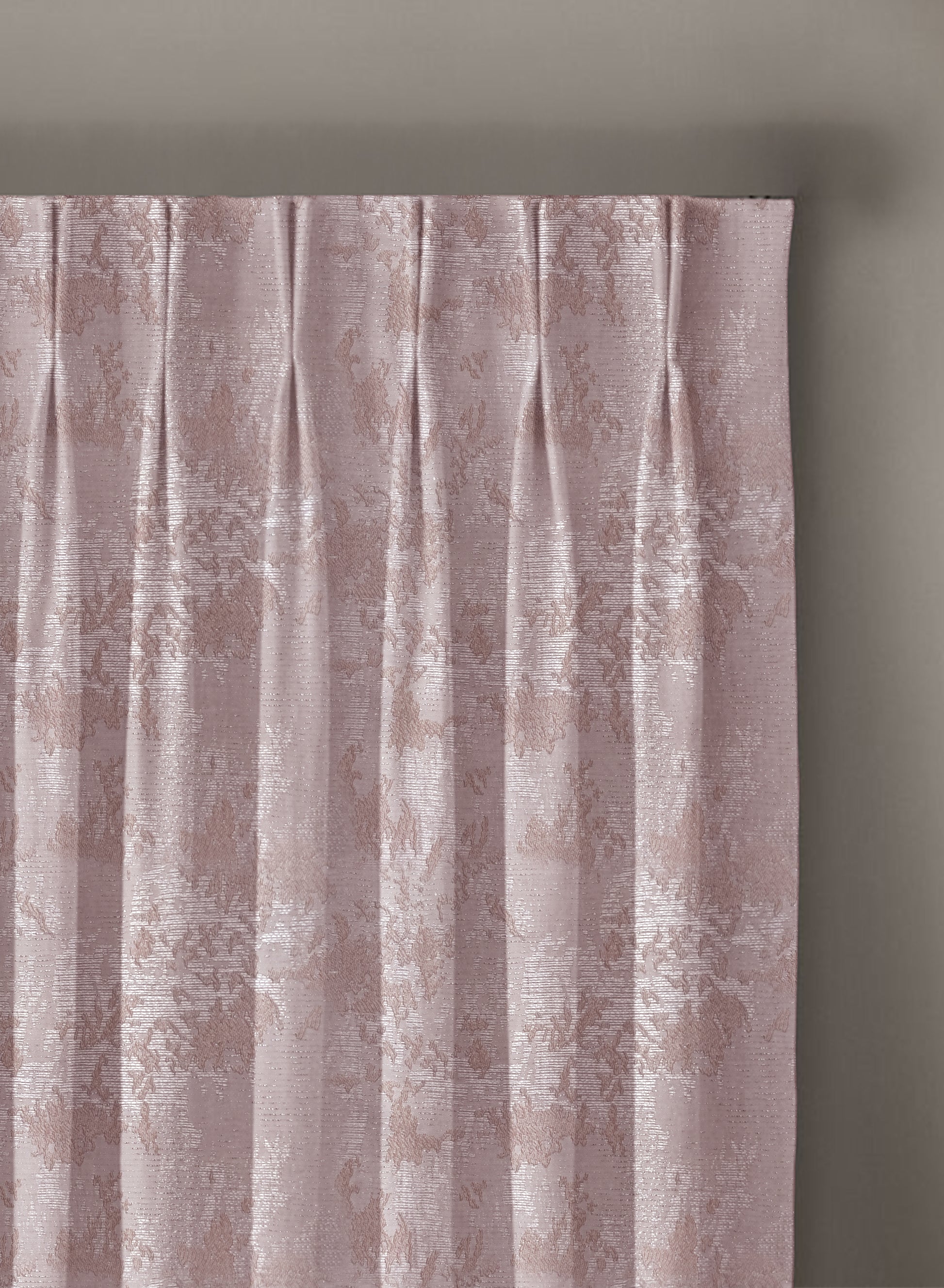 Bern Jacquard Room Darkening Curtains | Artistic Abstract Pattern | Deep Blush | Set of 2 | Fully Customizable