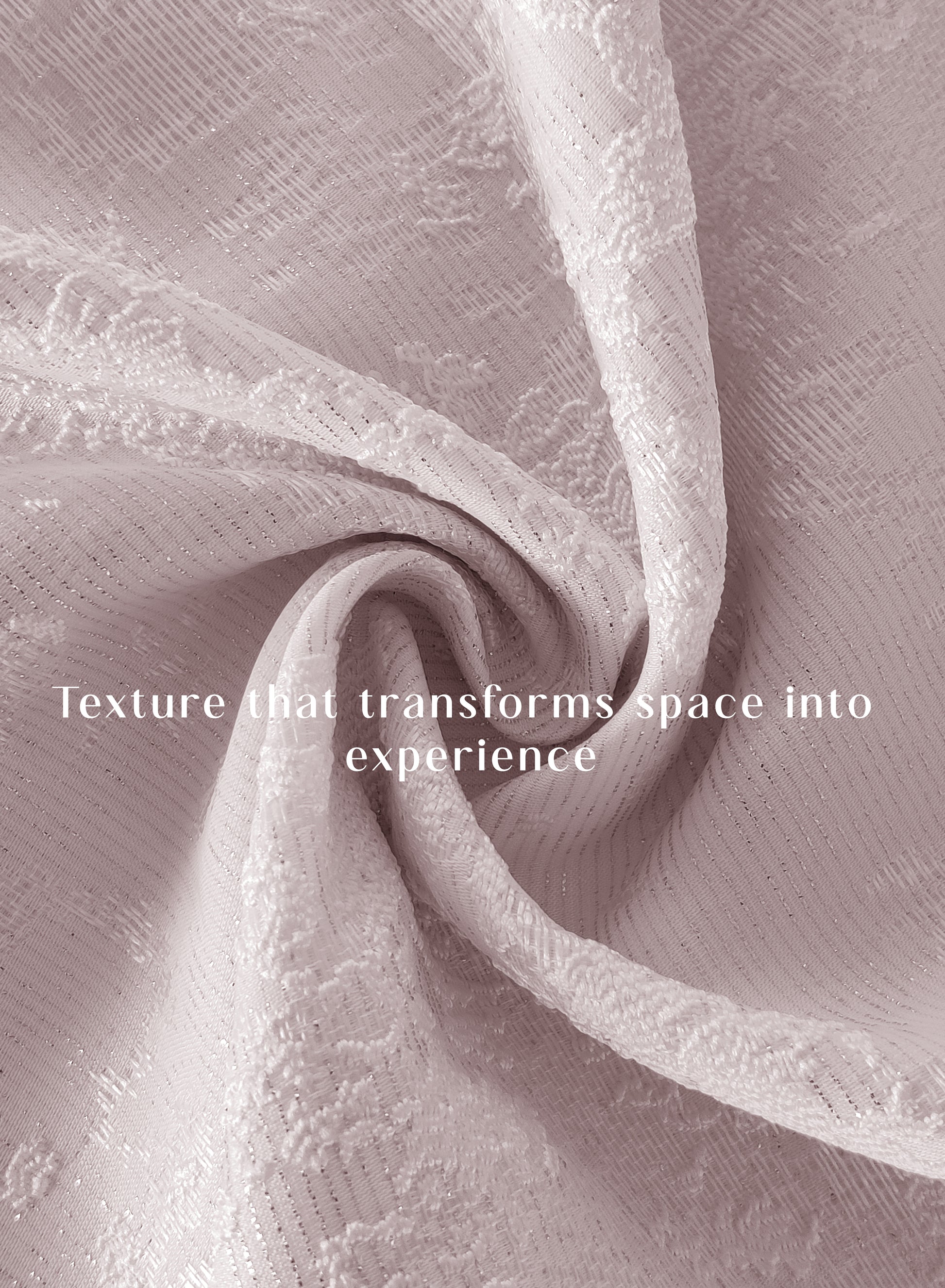 Bern Jacquard Room Darkening Curtains | Artistic Abstract Pattern | Deep Blush | Set of 2 | Fully Customizable