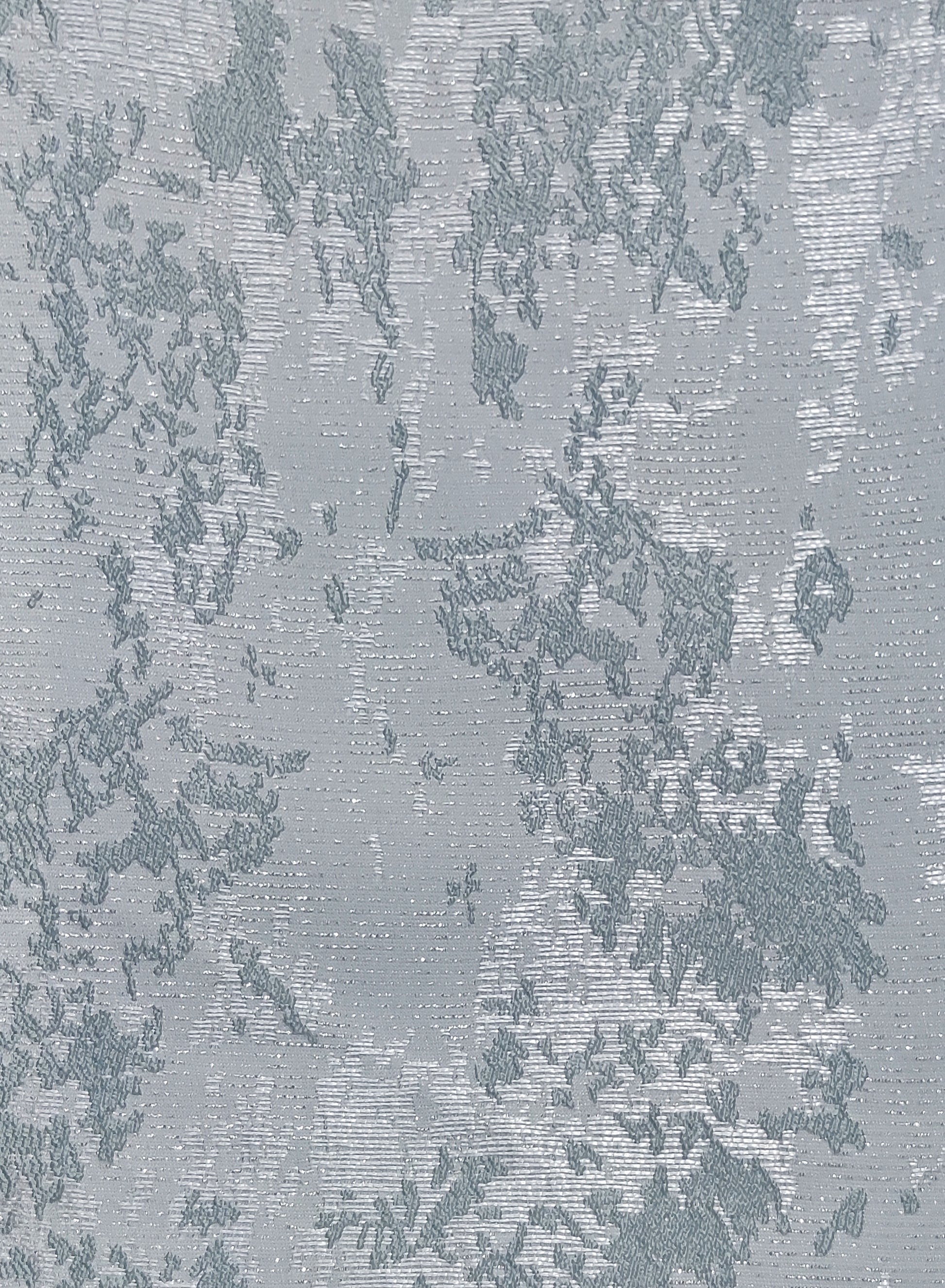 Bern Jacquard Room Darkening Curtains | Artistic Abstract Pattern | Arctic Blue | Set of 2 | Fully Customizable