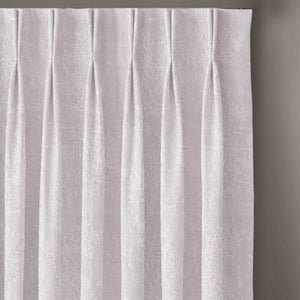 Bern Jacquard Blackout Curtains | Artistic Abstract Pattern & Total Light Block | Snow White | Set of 2 | Fully Customizable