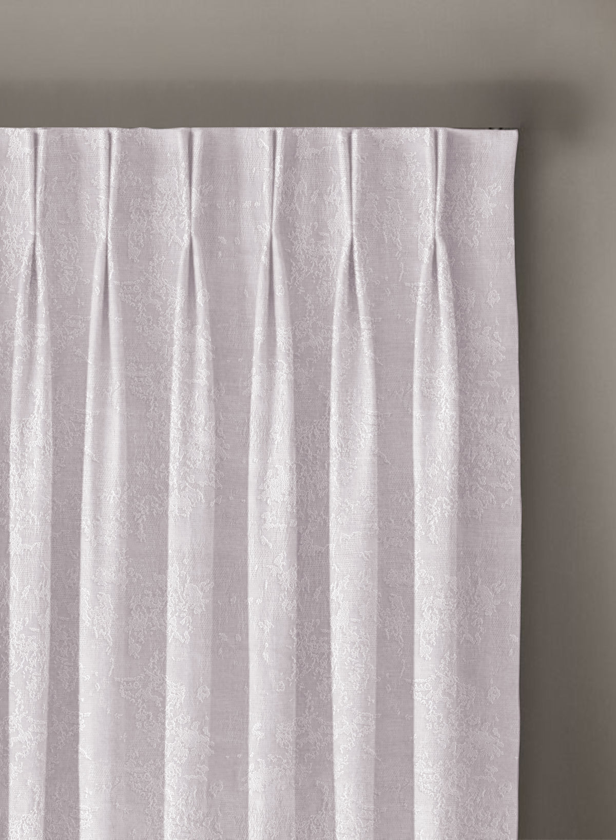 Bern Jacquard Blackout Curtains | Artistic Abstract Pattern & Total Light Block | Snow White | Set of 2 | Fully Customizable