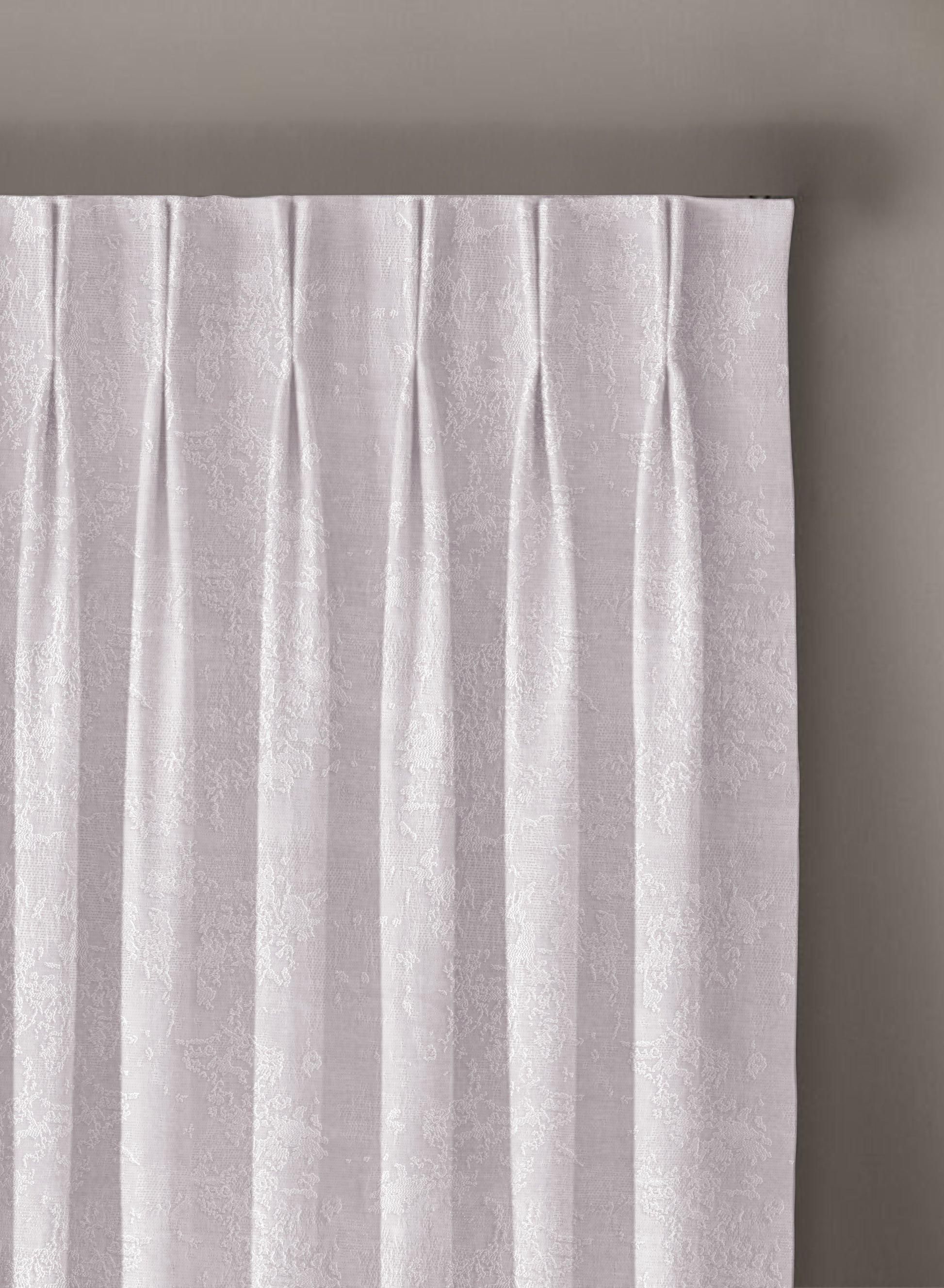 Bern Jacquard Room Darkening Curtains | Artistic Abstract Pattern | Snow White | Set of 2 | Fully Customizable