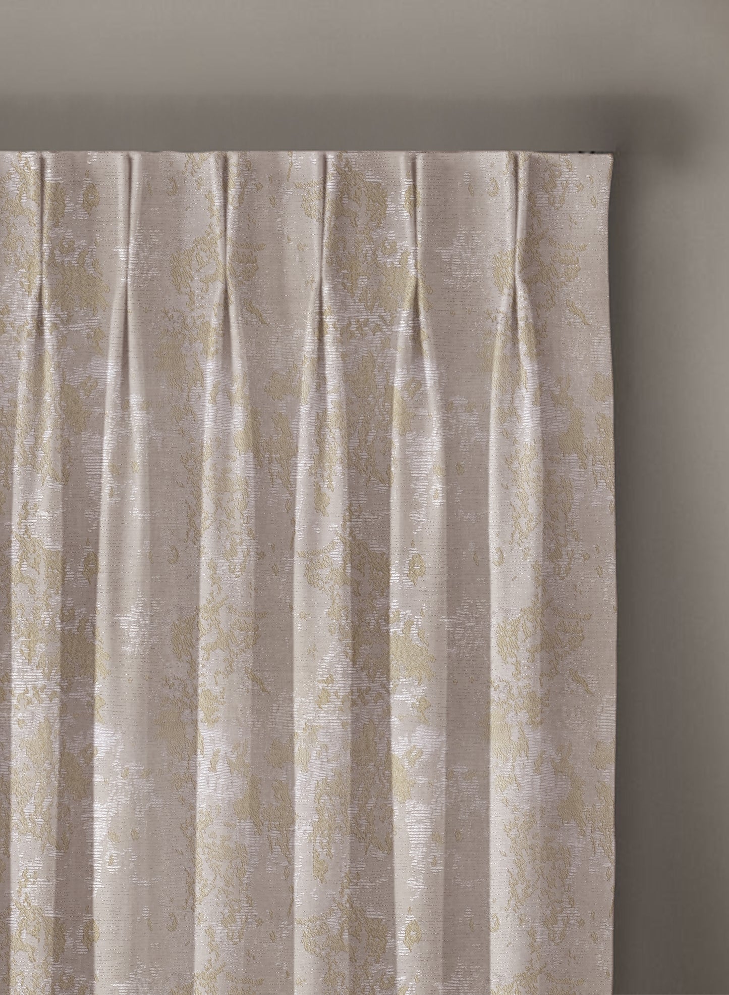 Bern Jacquard Room Darkening Curtains | Pastel Yellow | Set of 2 (Pattern 3)