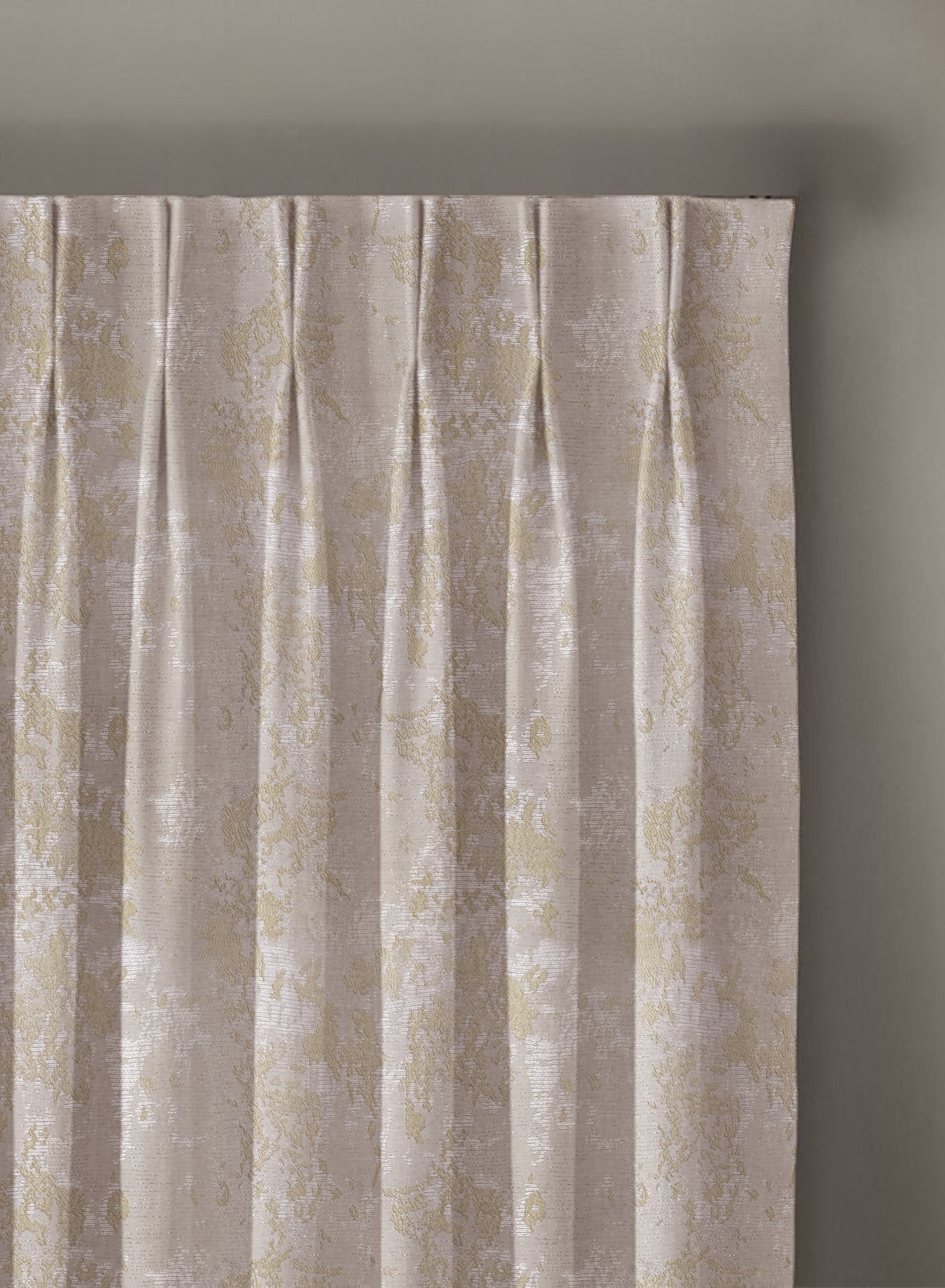Bern Jacquard Blackout Curtains | Artistic Abstract Pattern & Total Light Block | Pastel Yellow | Set of 2 | Fully Customizable