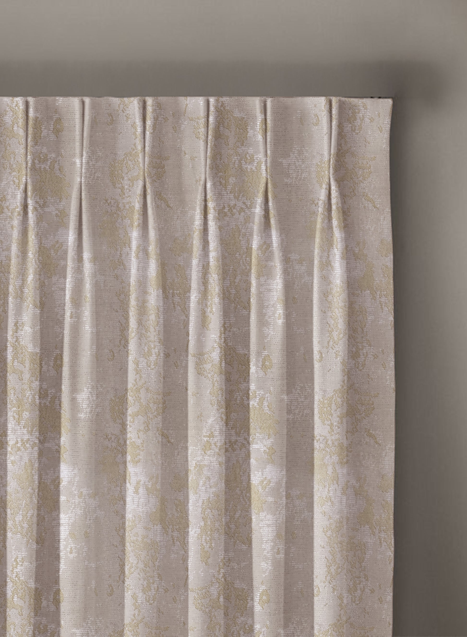 Bern Jacquard Blackout Curtains | Artistic Abstract Pattern & Total Light Block | Pastel Yellow | Set of 2 | Fully Customizable