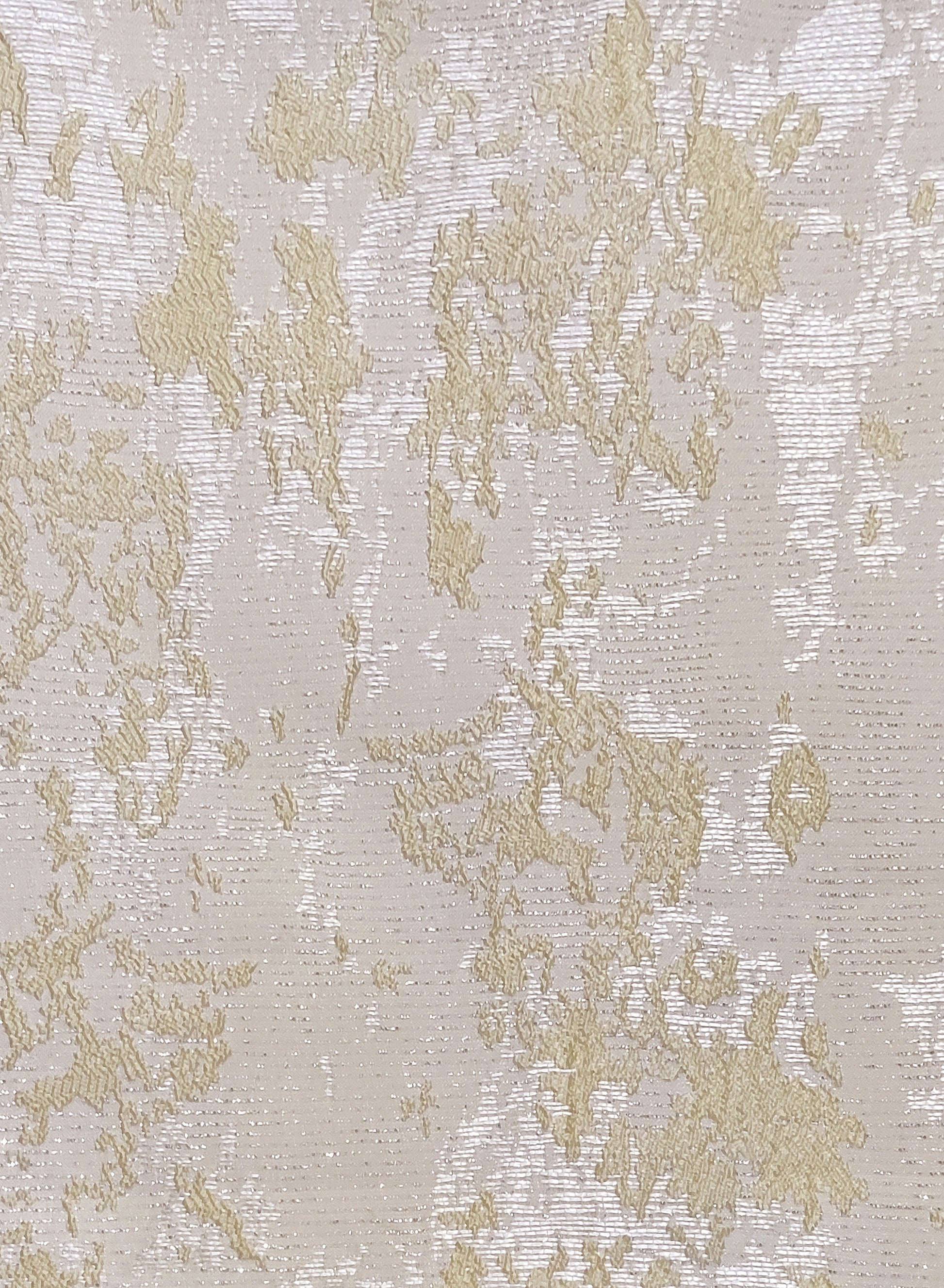 Bern Jacquard Blackout Curtains | Artistic Abstract Pattern & Total Light Block | Pastel Yellow | Set of 2 | Fully Customizable