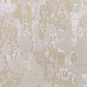 Bern Jacquard Blackout Curtains | Artistic Abstract Pattern & Total Light Block | Pastel Yellow | Set of 2 | Fully Customizable