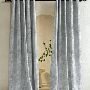 Bern Jacquard Room Darkening Curtains | Artistic Abstract Pattern | Sea Green | Set of 2 | Fully Customizable