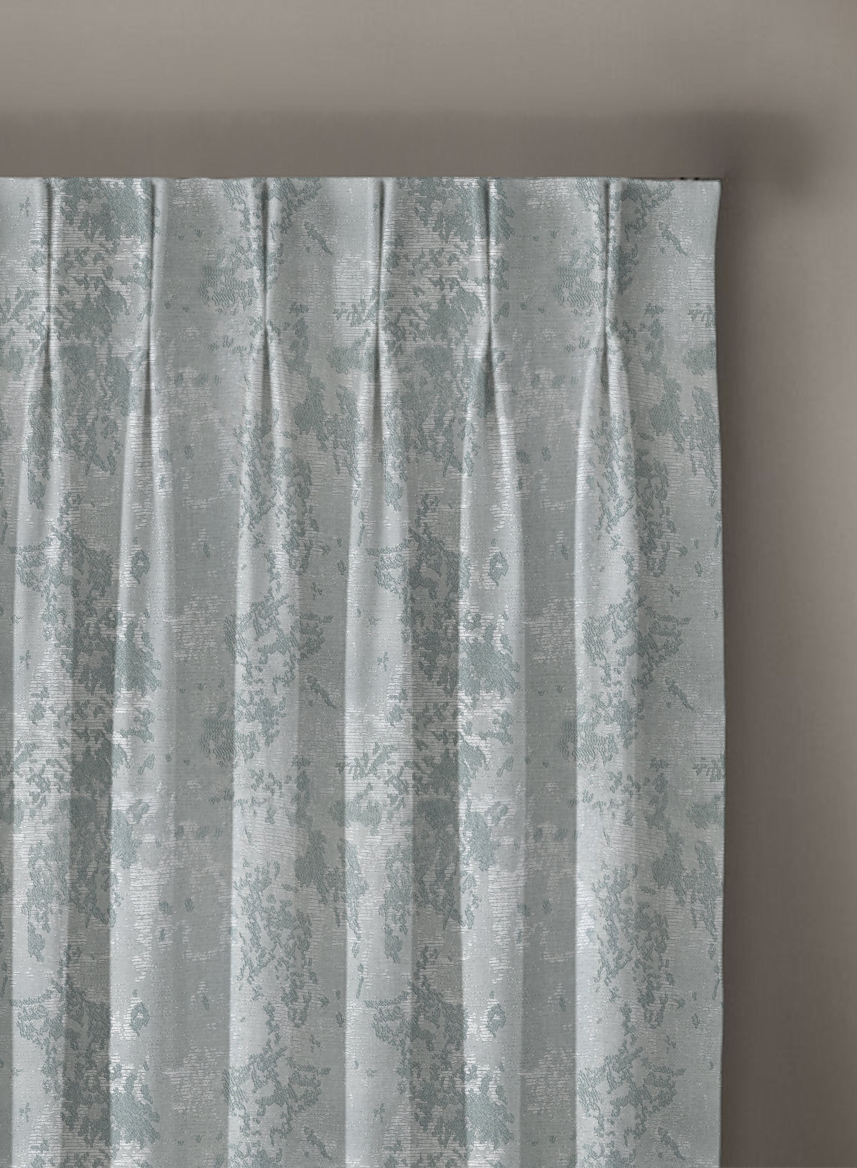 Bern Jacquard Blackout Curtains | Artistic Abstract Pattern & Total Light Block | Sea Green | Set of 2 | Fully Customizable