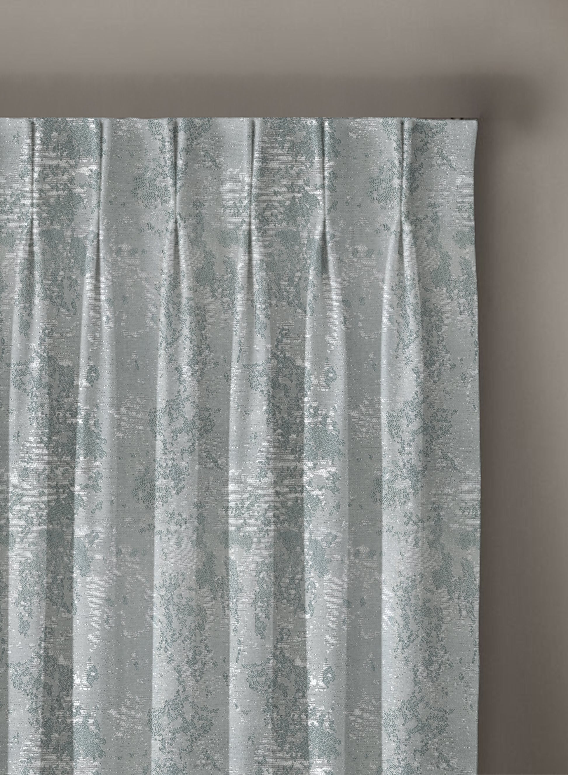 Bern Jacquard Room Darkening Curtains | Artistic Abstract Pattern | Sea Green | Set of 2 | Fully Customizable