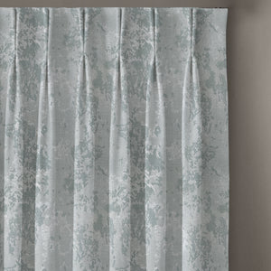 Bern Jacquard Room Darkening Curtains | Artistic Abstract Pattern | Sea Green | Set of 2 | Fully Customizable