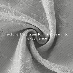 Bern Jacquard Blackout Curtains | Artistic Abstract Pattern & Total Light Block | Sea Green | Set of 2 | Fully Customizable