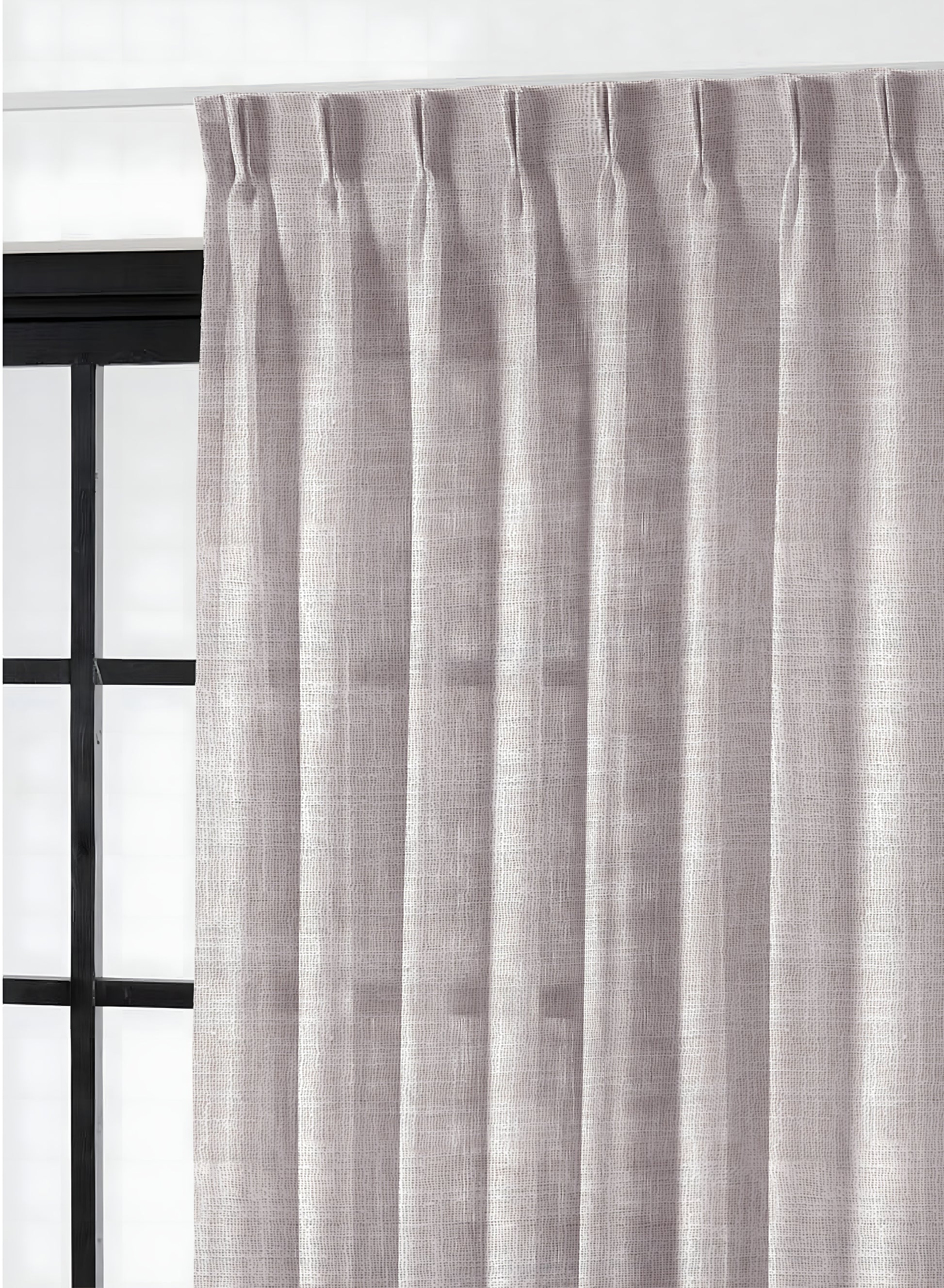 Amore Plain Sheer Curtains | Airy Elegance & Soft Light Filter | Gray | Set of 2 | Fully Customizable