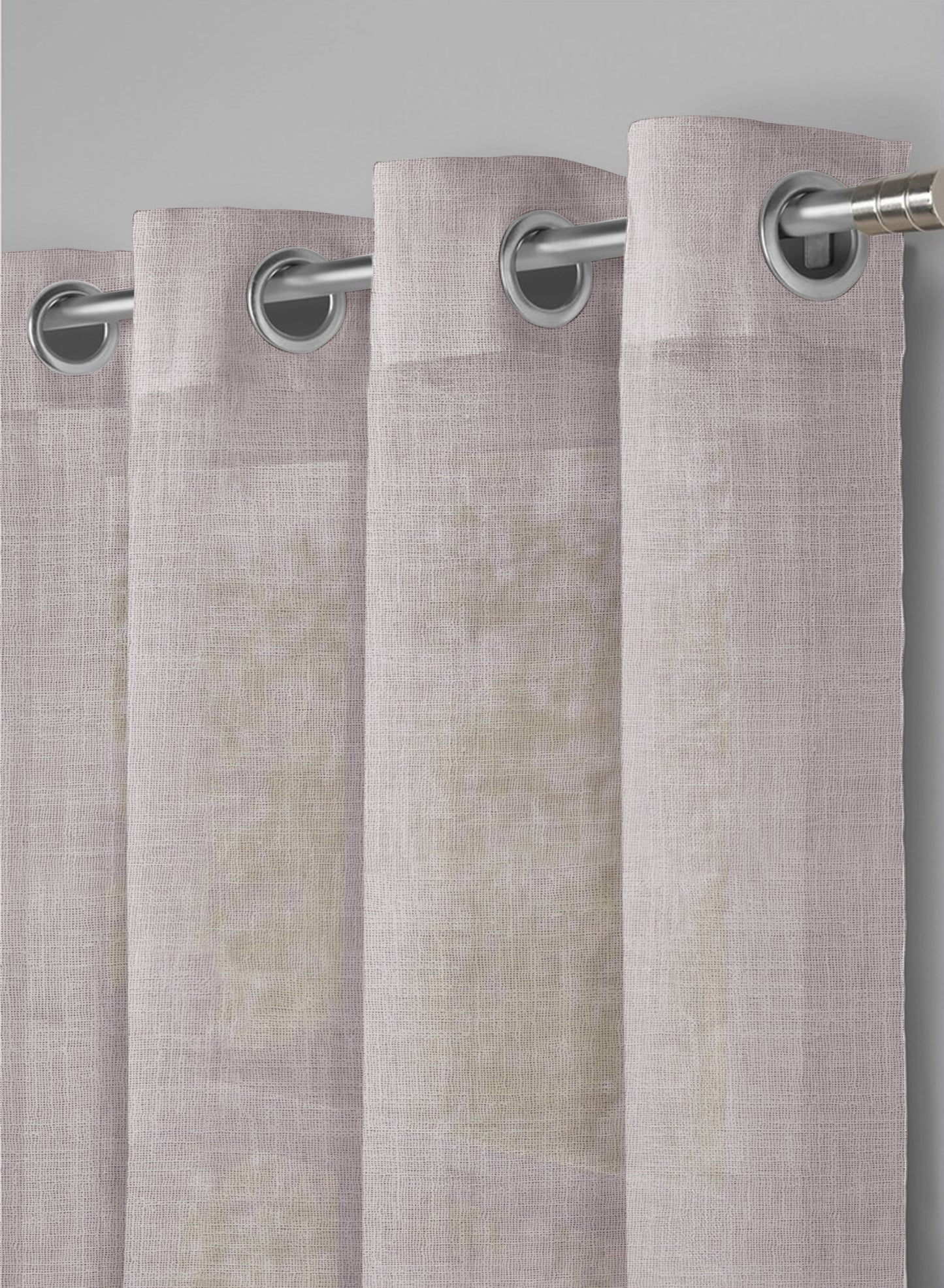 Amore Plain Sheer Curtains | Gray | Set of 2