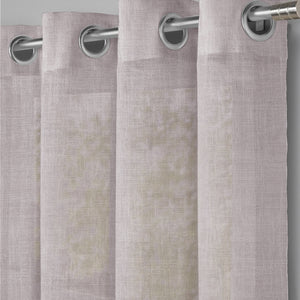 Amore Plain Sheer Curtains | Airy Elegance & Soft Light Filter | Gray | Set of 2 | Fully Customizable