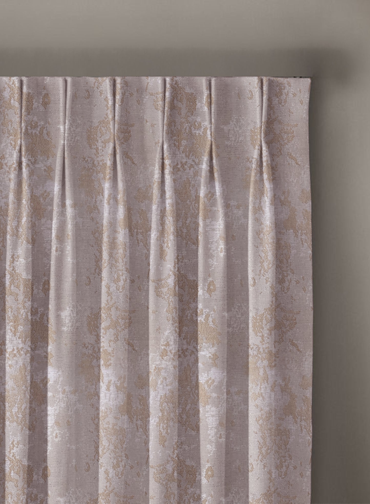 Bern Jacquard Room Darkening Curtains | Soft Brown | Set of 2 (Pattern 3)