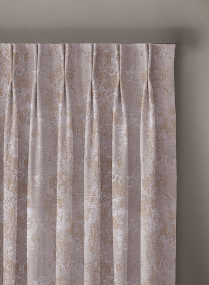 Bern Jacquard Room Darkening Curtains | Soft Brown | Set of 2 (Pattern 3)