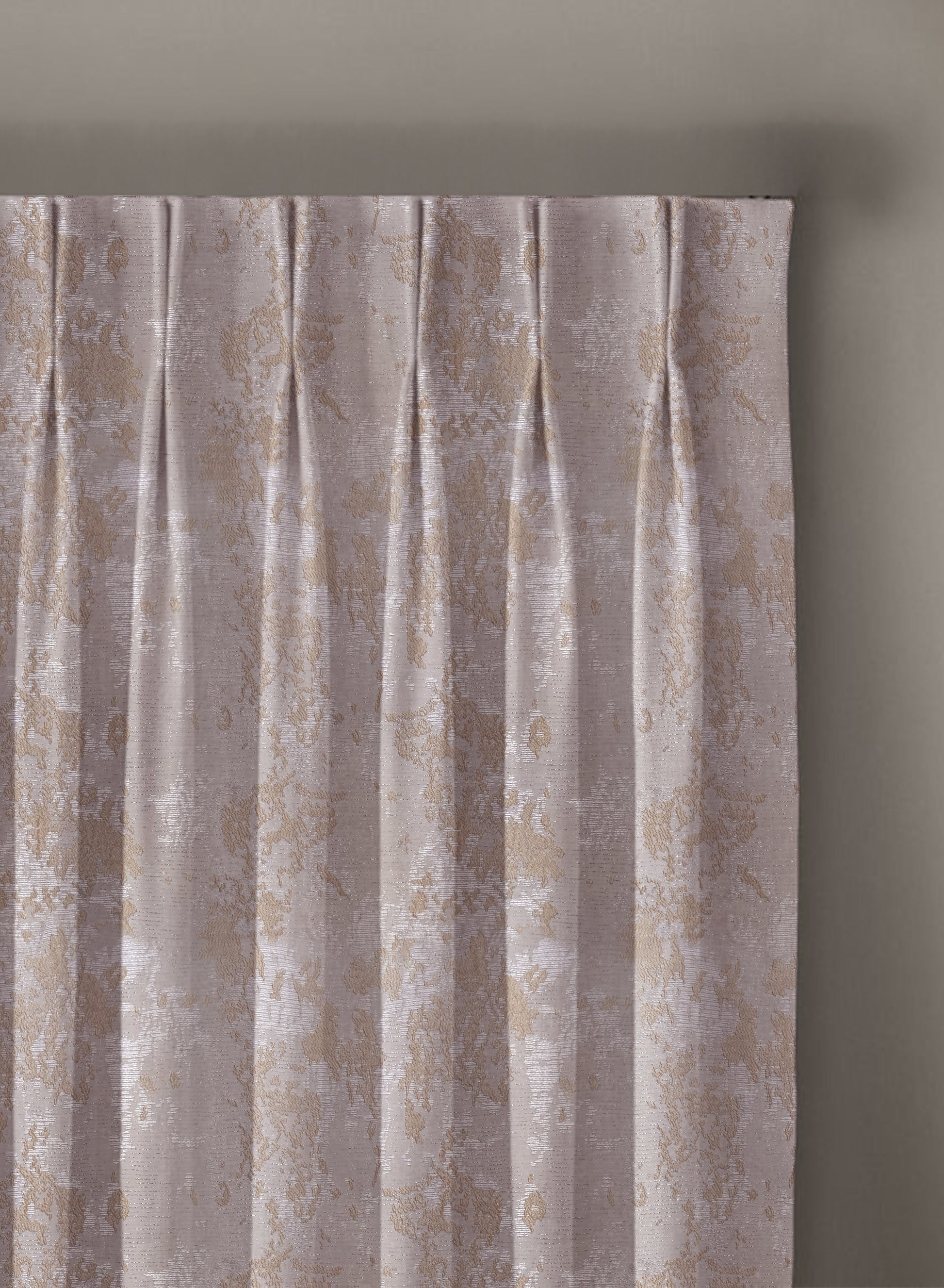 Bern Jacquard Room Darkening Curtains | Artistic Abstract Pattern | Soft Brown | Set of 2 | Fully Customizable