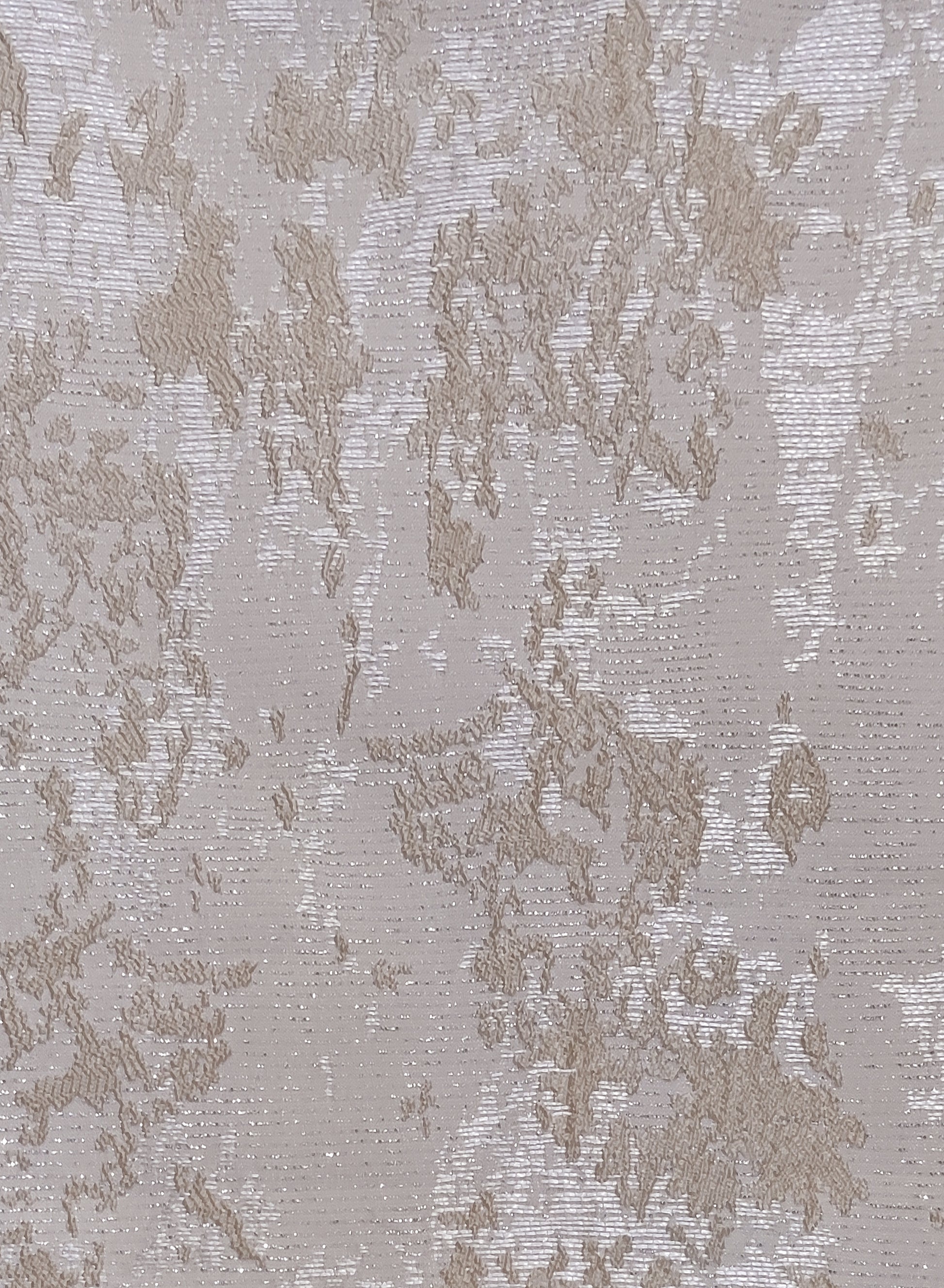 Bern Jacquard Room Darkening Curtains | Artistic Abstract Pattern | Light Khaki | Set of 2 | Fully Customizable