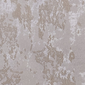 Bern Jacquard Room Darkening Curtains | Artistic Abstract Pattern | Light Khaki | Set of 2 | Fully Customizable