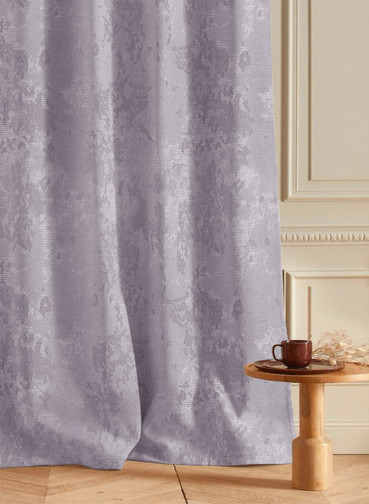 Bern Jacquard Blackout Curtains | Lavender Gray | Set of 2 (Pattern 3)