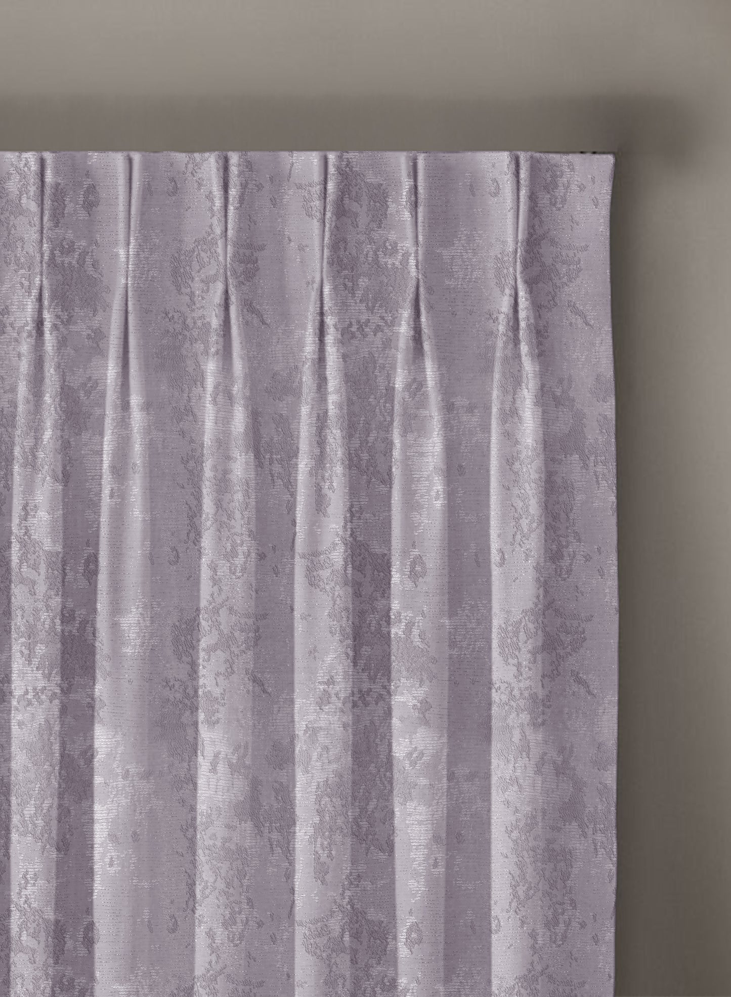 Bern Jacquard Room Darkening Curtains | Lavender Gray | Set of 2 (Pattern 3)