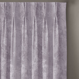 Bern Jacquard Blackout Curtains | Artistic Abstract Pattern & Total Light Block | Lavender Gray | Set of 2 | Fully Customizable