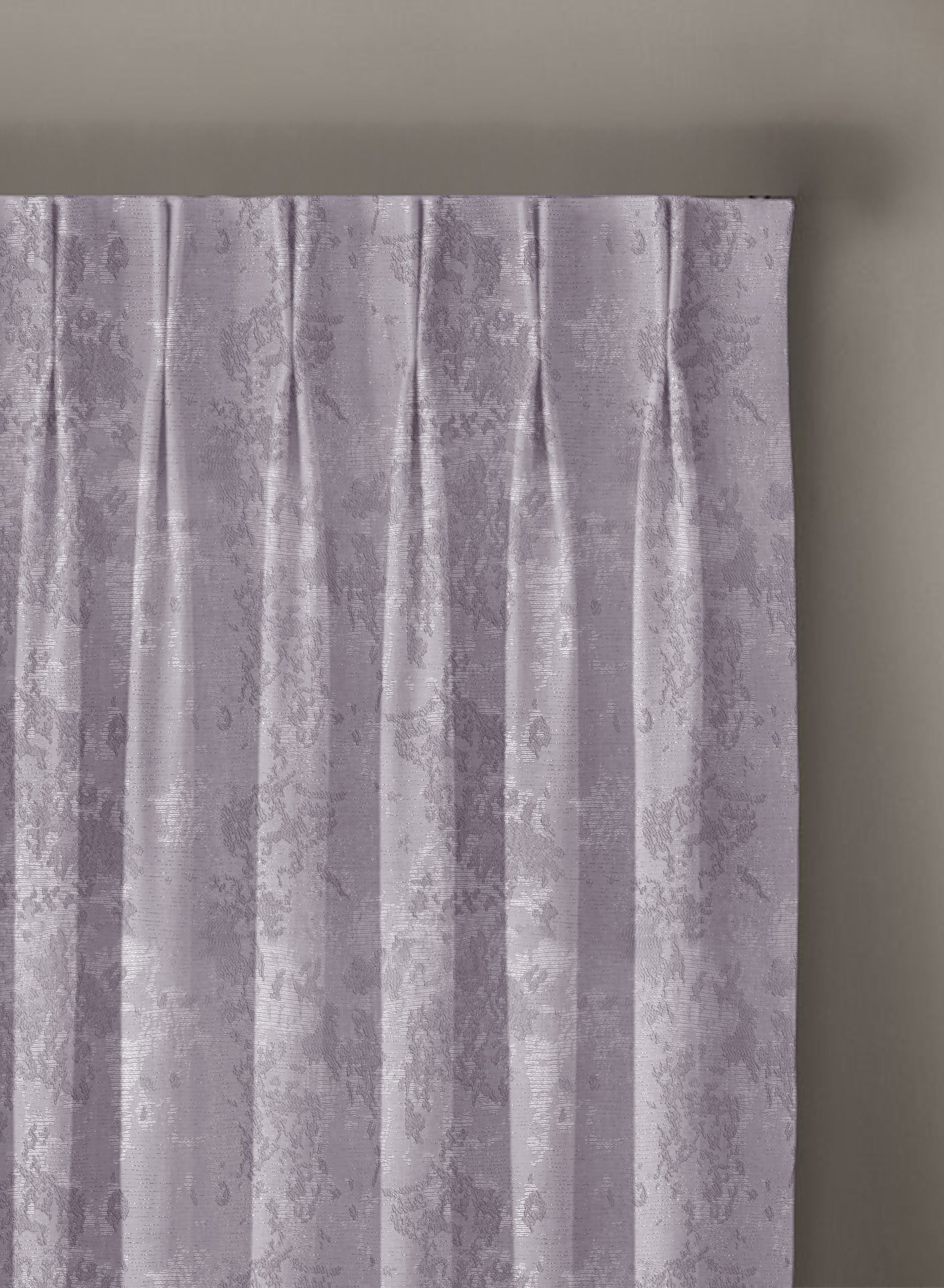 Bern Jacquard Blackout Curtains | Artistic Abstract Pattern & Total Light Block | Lavender Gray | Set of 2 | Fully Customizable