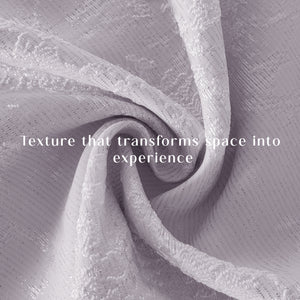 Bern Jacquard Blackout Curtains | Artistic Abstract Pattern & Total Light Block | Lavender Gray | Set of 2 | Fully Customizable