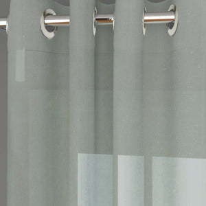 Casper Plain Sheer Curtains | Sage Green | Set of 2