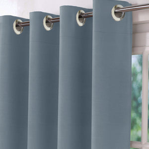 Casper Plain Room Darkening Curtains | Dark Aqua | Set of 2