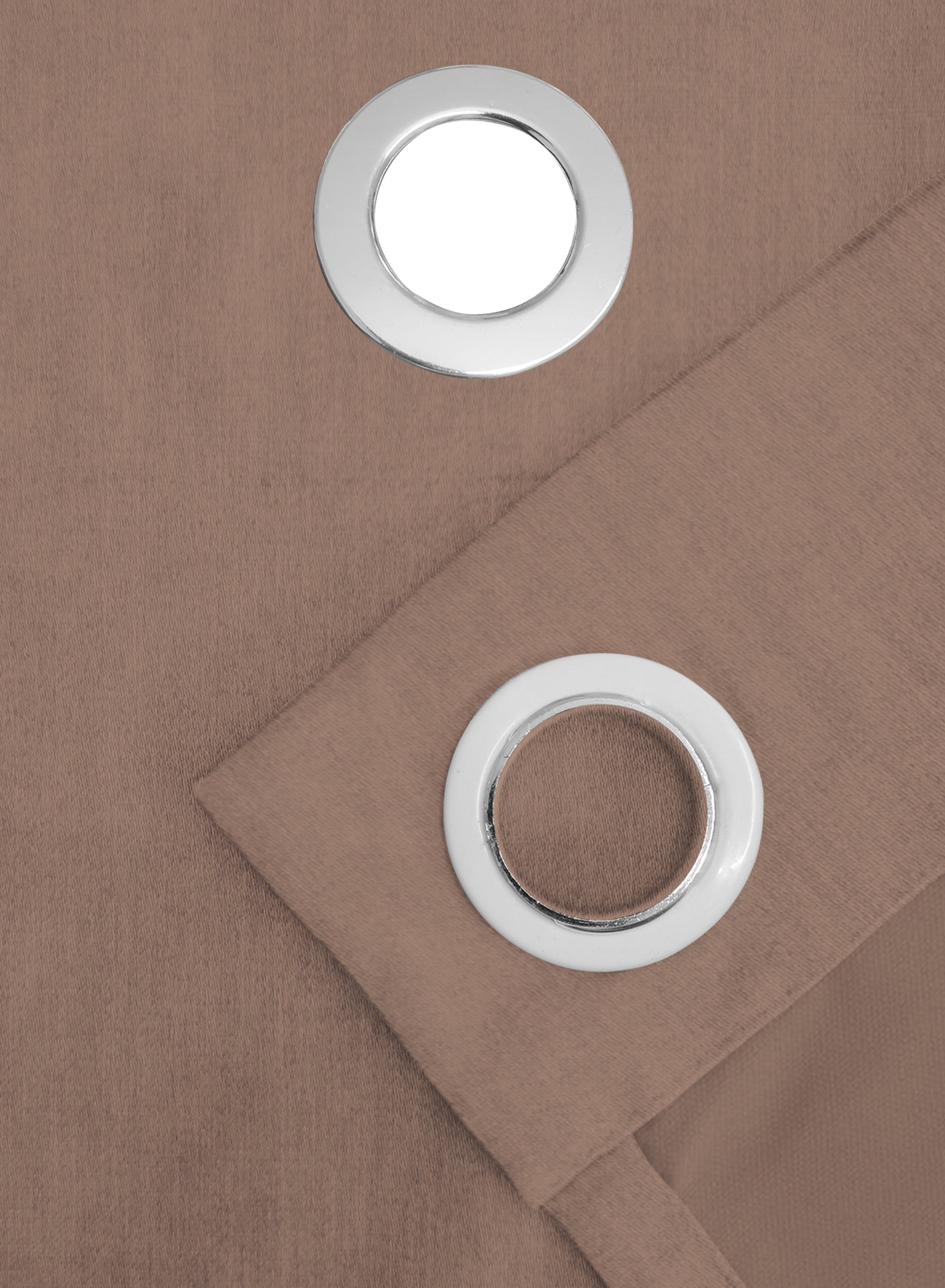 Arezzo Plain Blackout Curtains | Soft Heavy Fabric & Total Light Block | Hemp | Set of 2 | Fully Customizable