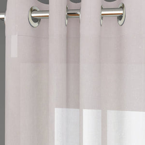 Casper Plain Sheer Curtains | White | Set of 2