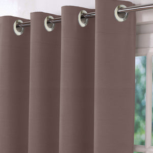 Casper Plain Blackout Curtains | Dark Brown | Set of 2