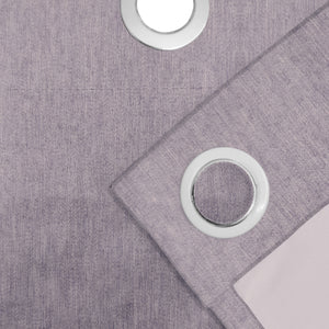 Arezzo Plain Blackout Curtains | Soft Heavy Fabric & Total Light Block | Lily | Set of 2 | Fully Customizable