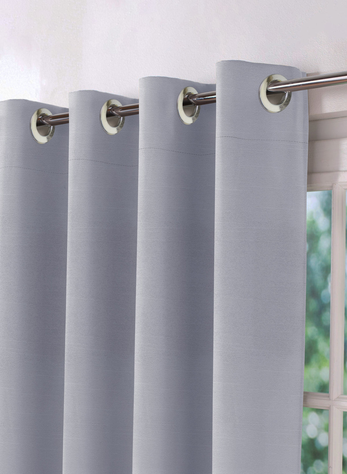 Casper Plain Blackout Curtains | Pearl | Set of 2