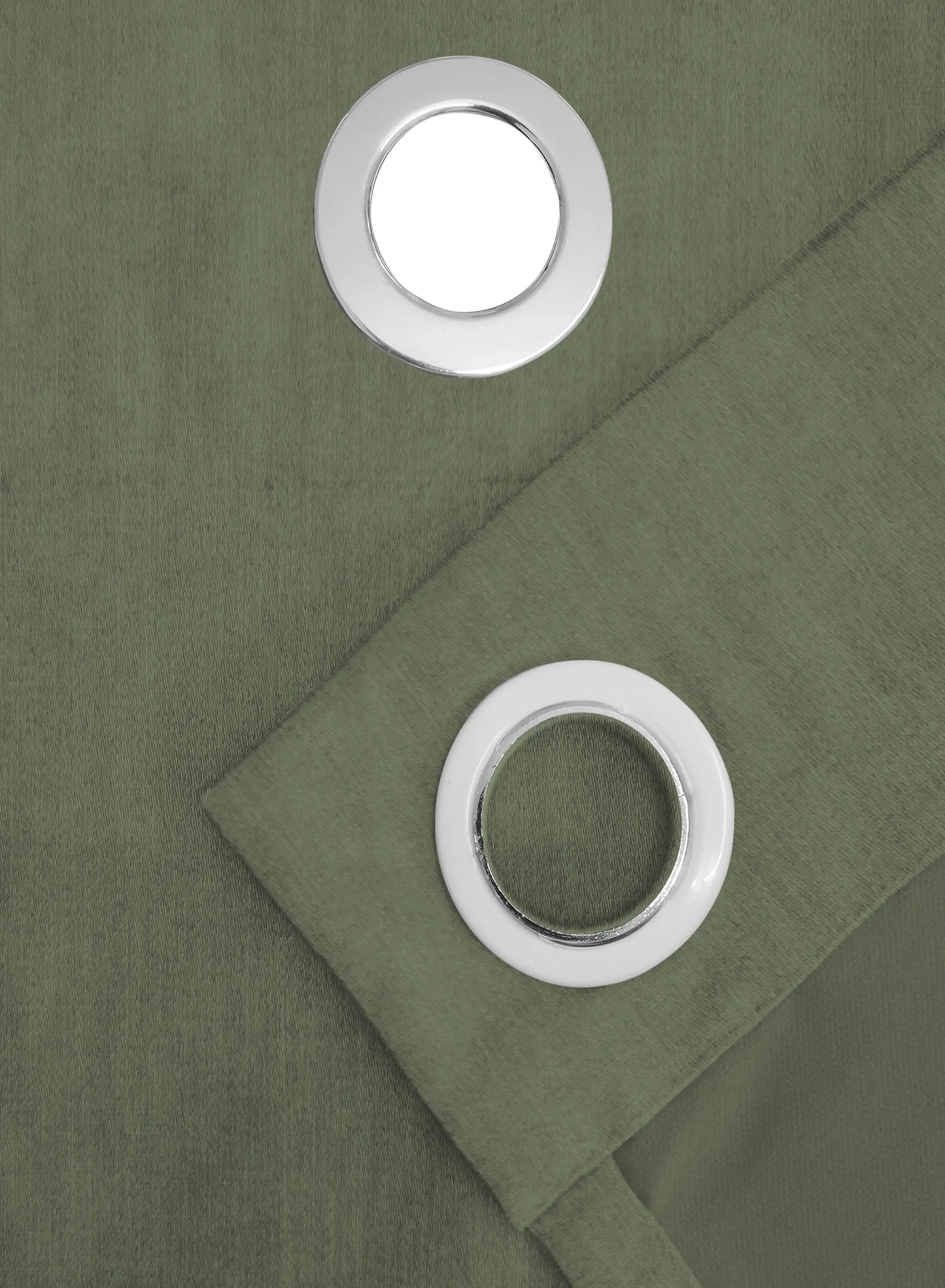 Arezzo Plain Blackout Curtains | Olive Green | Set of 2