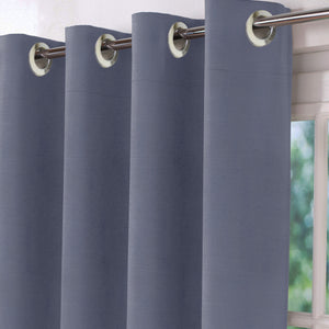 Casper Plain Blackout Curtains | Denim Blue | Set of 2