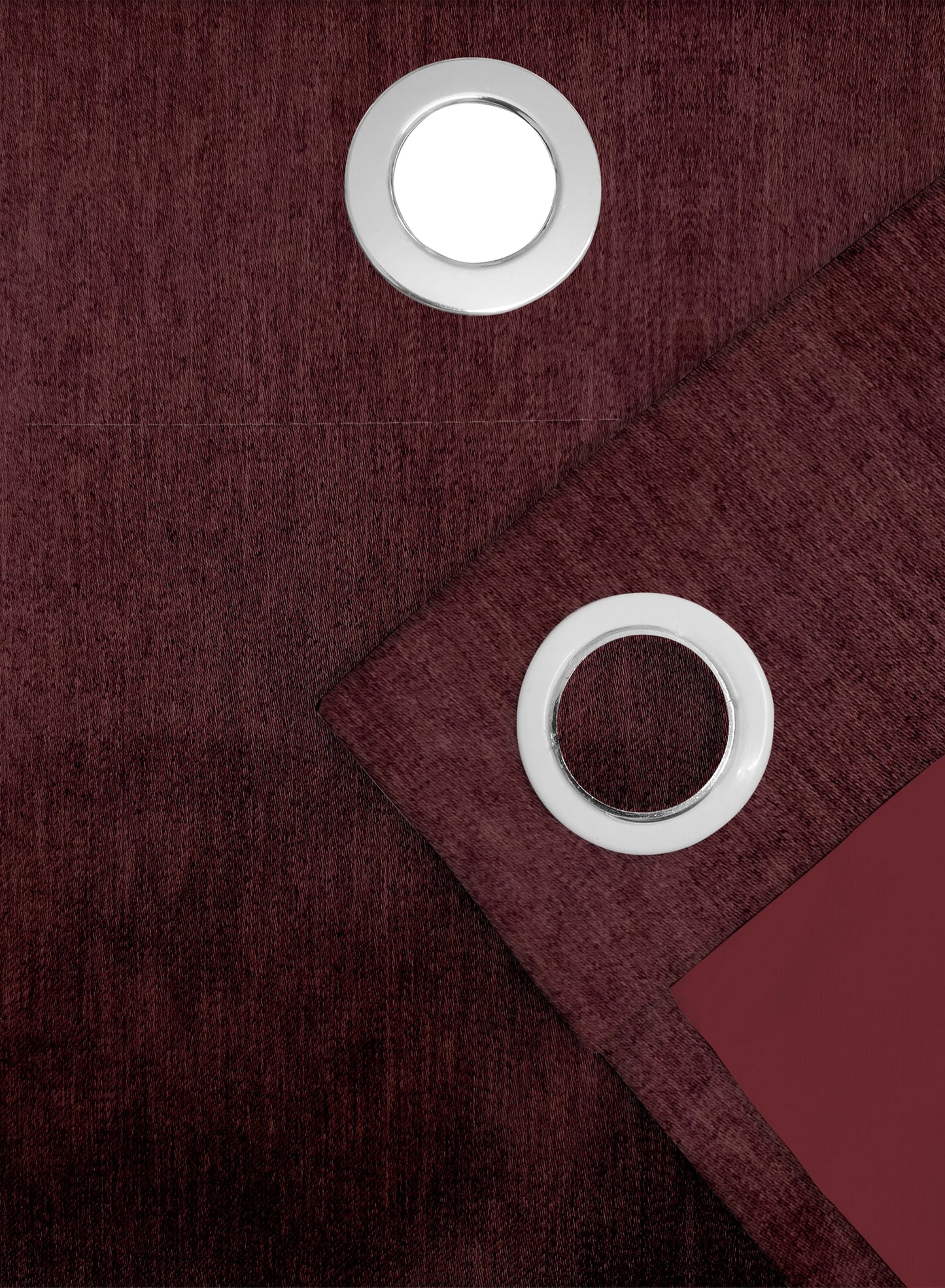 Arezzo Plain Blackout Curtains | Maroon | Set of 2