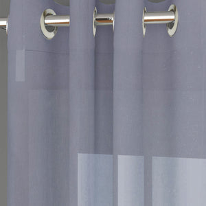 Casper Plain Sheer Curtains | Blue | Set of 2