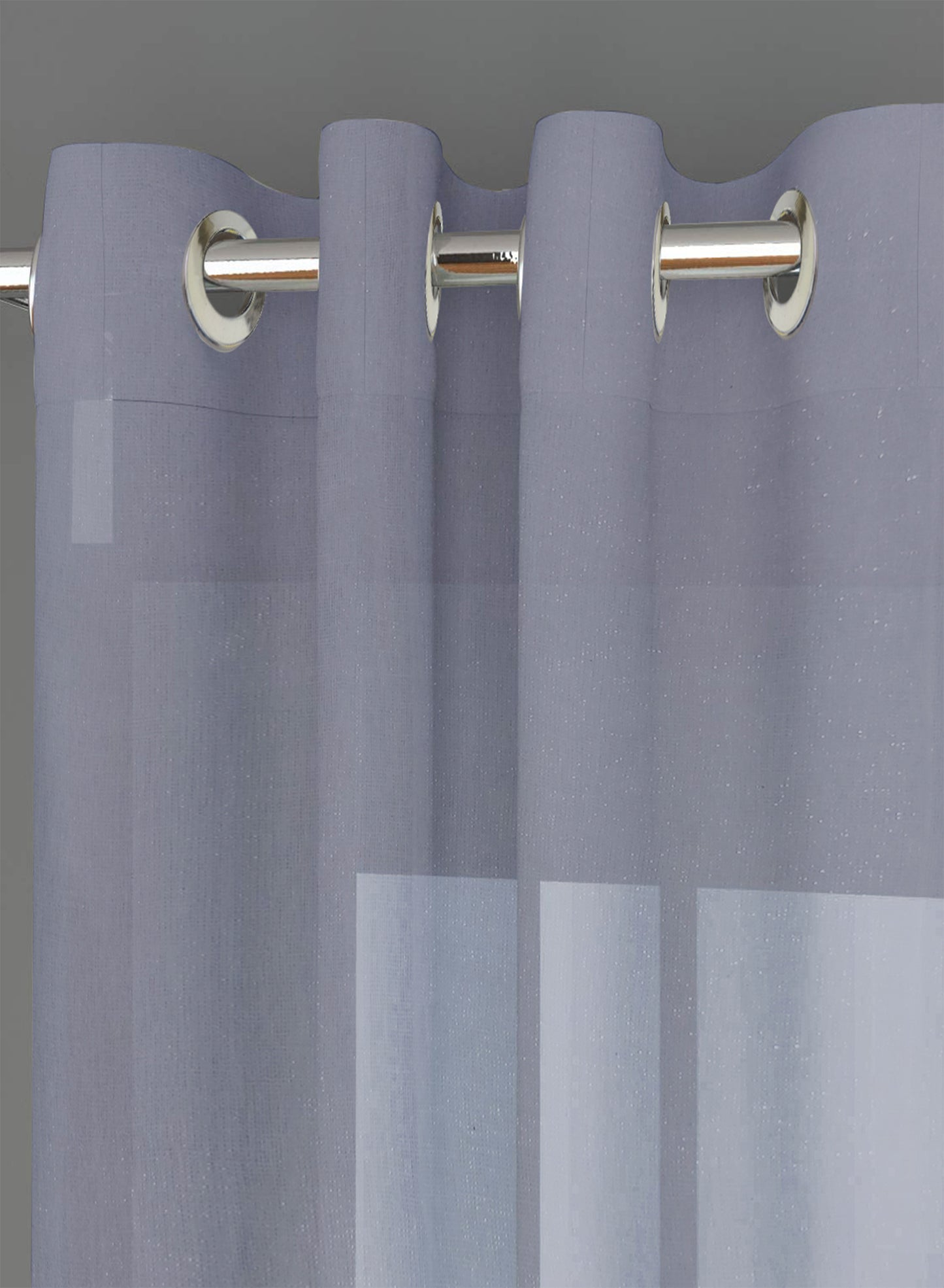 Casper Plain Sheer Curtains | Blue | Set of 2