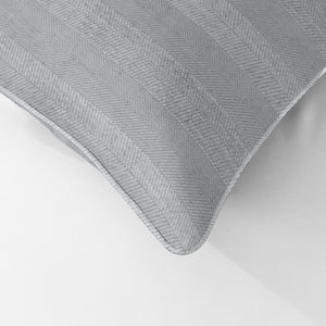 Lyon Cotton Cushion Cover | Soft Blue (Pattern 2)