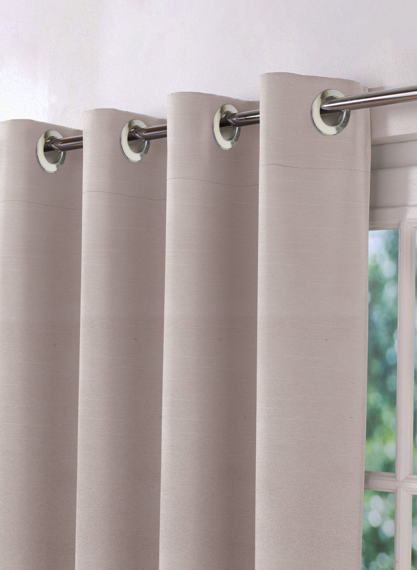 Casper Plain Blackout Curtains | Beige | Set of 2